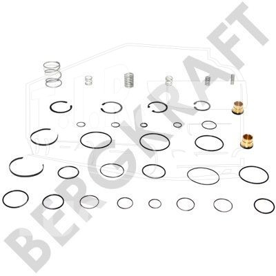 BK12014BAS, Ремкомплект крана ножного тормоза FOR KNORR-BREMSE DX75B/DX75A IVECO — Bergkraft