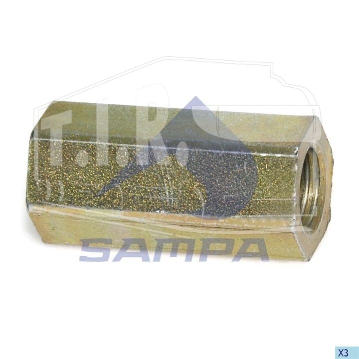 104.180, Втулка резьбовая M16x51mm/SW=24 — Sampa