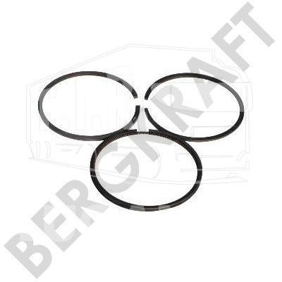BK1107519AS, Кольца поршневые компрессора D=75.0mm 0.75 (2.38x2.38x3.94mm) — Bergkraft