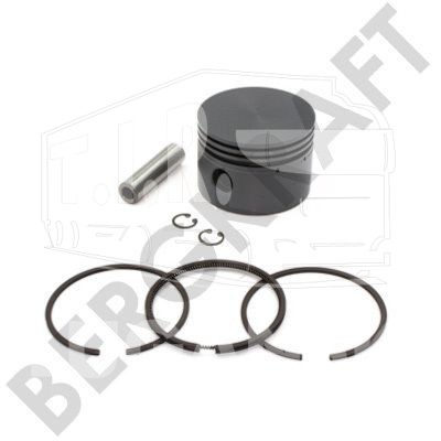 BK1107512AS, Поршнекомплект копрессора D=75.0mm 0.25 — Bergkraft