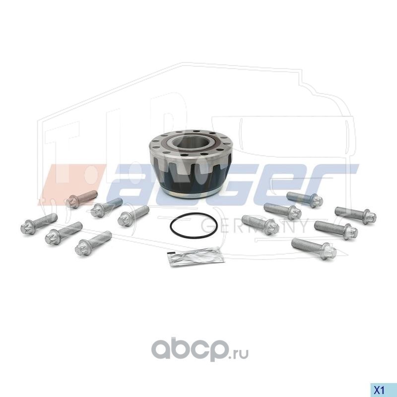 AUG57075, Ремонтный комплект, Ступица колеса — Auger
