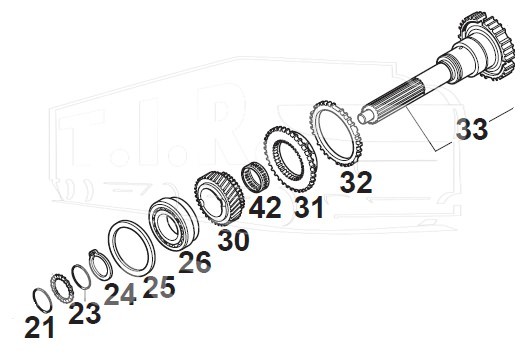 95570202, Кольцо синхронизатора OLD — Euroricambi