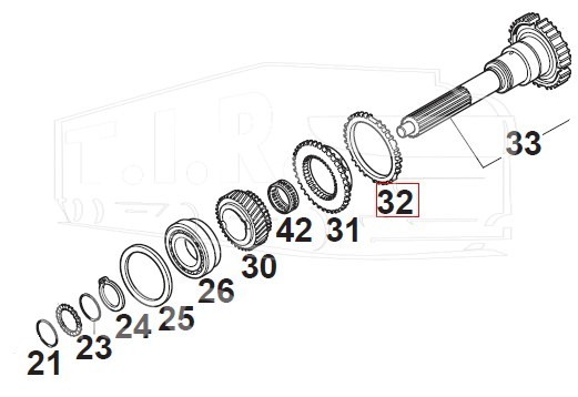 95570202, Кольцо синхронизатора OLD — Euroricambi