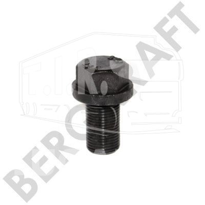 BK1500013AS, Болт М18*1.5*30 крепления шестерни компрессора — Bergkraft