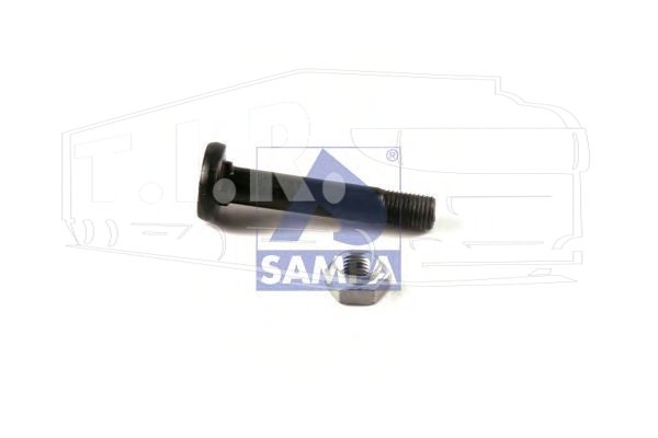 070.583, Палец полурессоры М30*170 с гайкой — Sampa