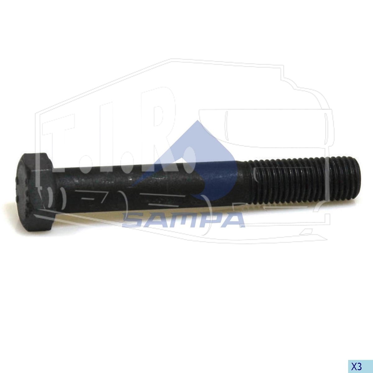 102.158, Болт амортизатора М16*2*110 — Sampa