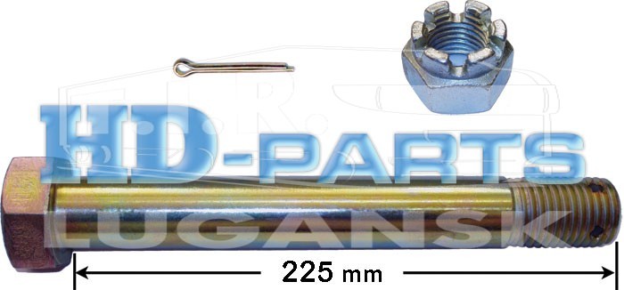 312050, Палец полурессоры М30*225 с гайкой — HD-parts