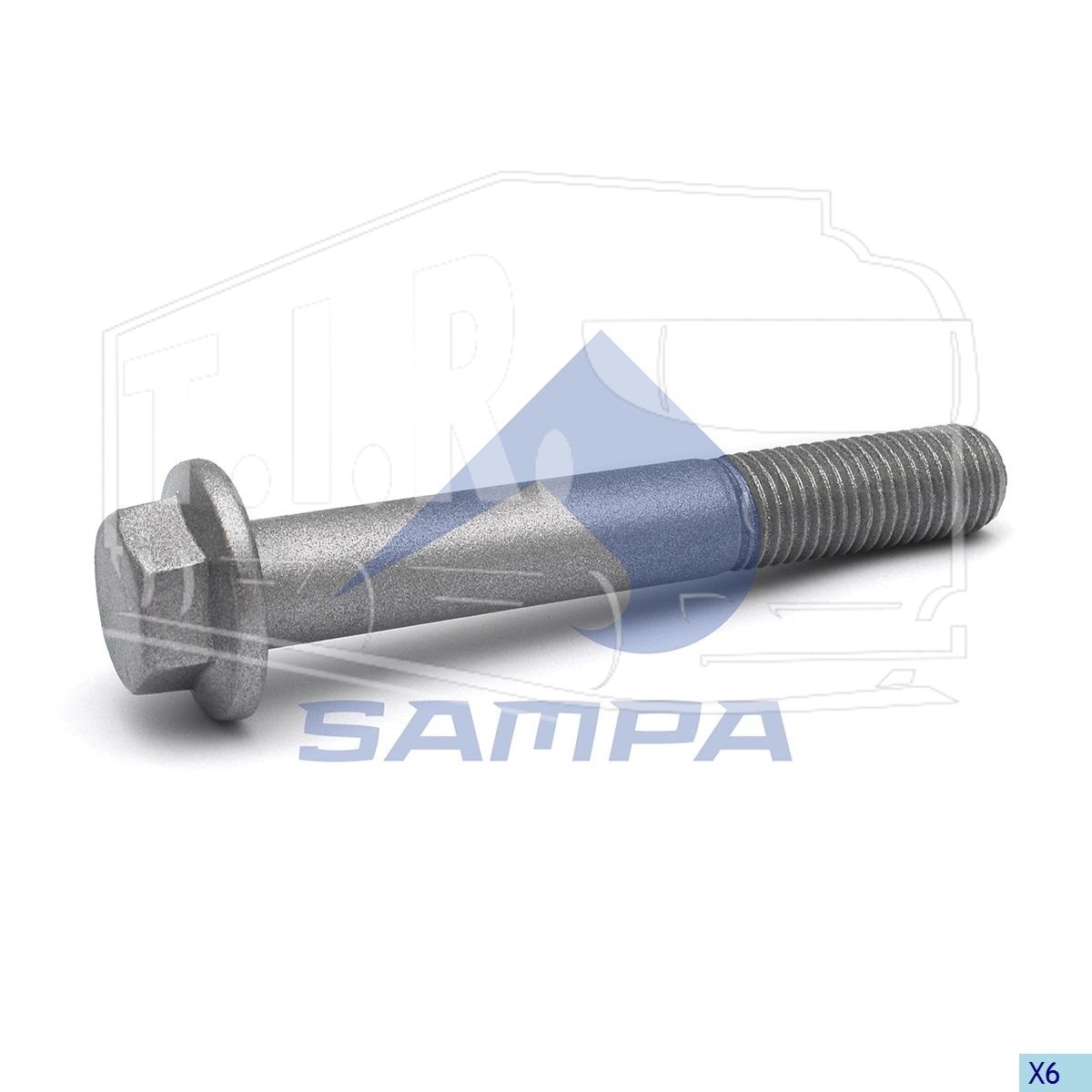 102.243, Болт М16*2*110 фланцевый — Sampa