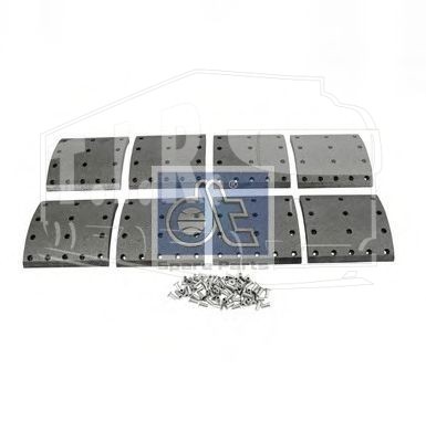 6.95002, Комплект тормозных накладок — Diesel Technic