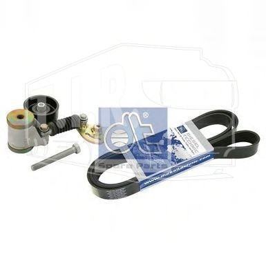 3.93001, Натяжитель ремня, в сборе, с поликлиновым ремнём — Diesel Technic