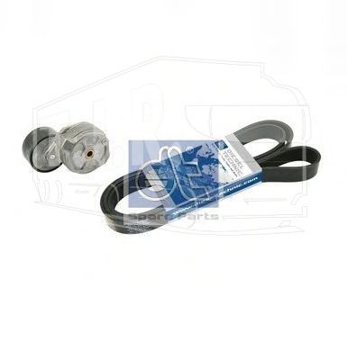 3.93012, Натяжитель ремня, в сборе, с поликлиновым ремнём — Diesel Technic