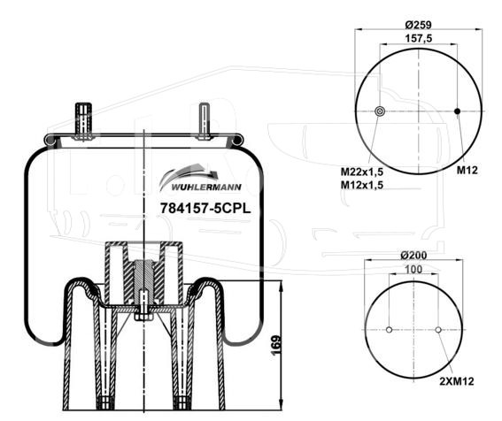 784157-5CPL, Пневморессора — WUHLERMANN