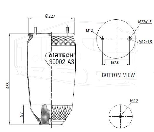 39002A3P, Пневморессора — Airtech