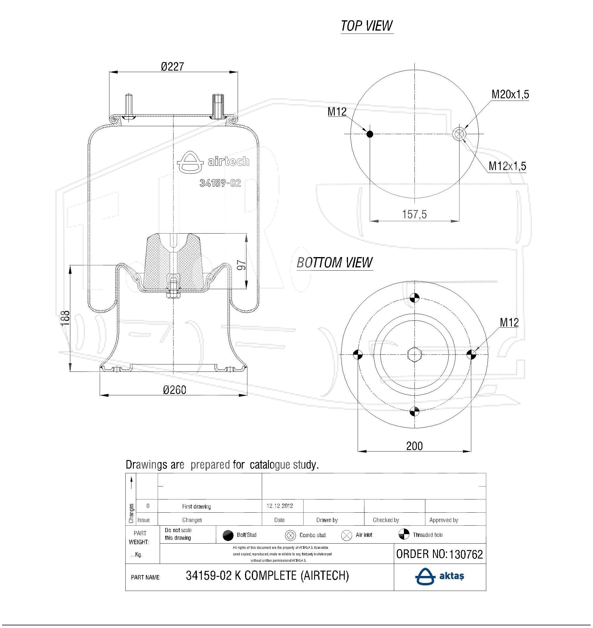 34159-02K, Пневморессора — Airtech