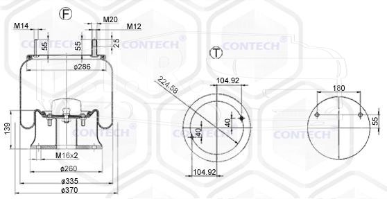 13050K, Пневморессора — Contech