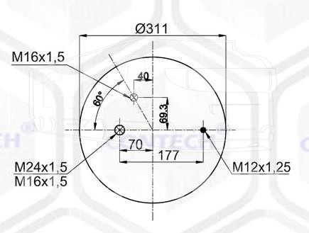 90200, Пневморессора — Contech