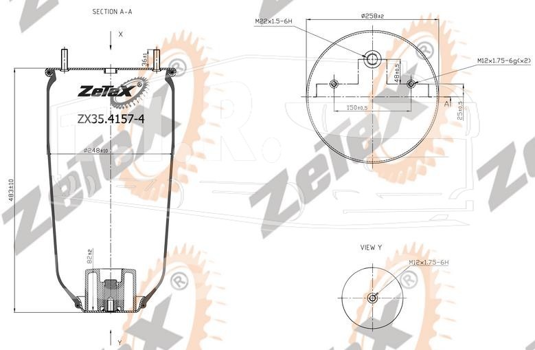 ZX35.4157-4, Пневморессора — ZeTeX