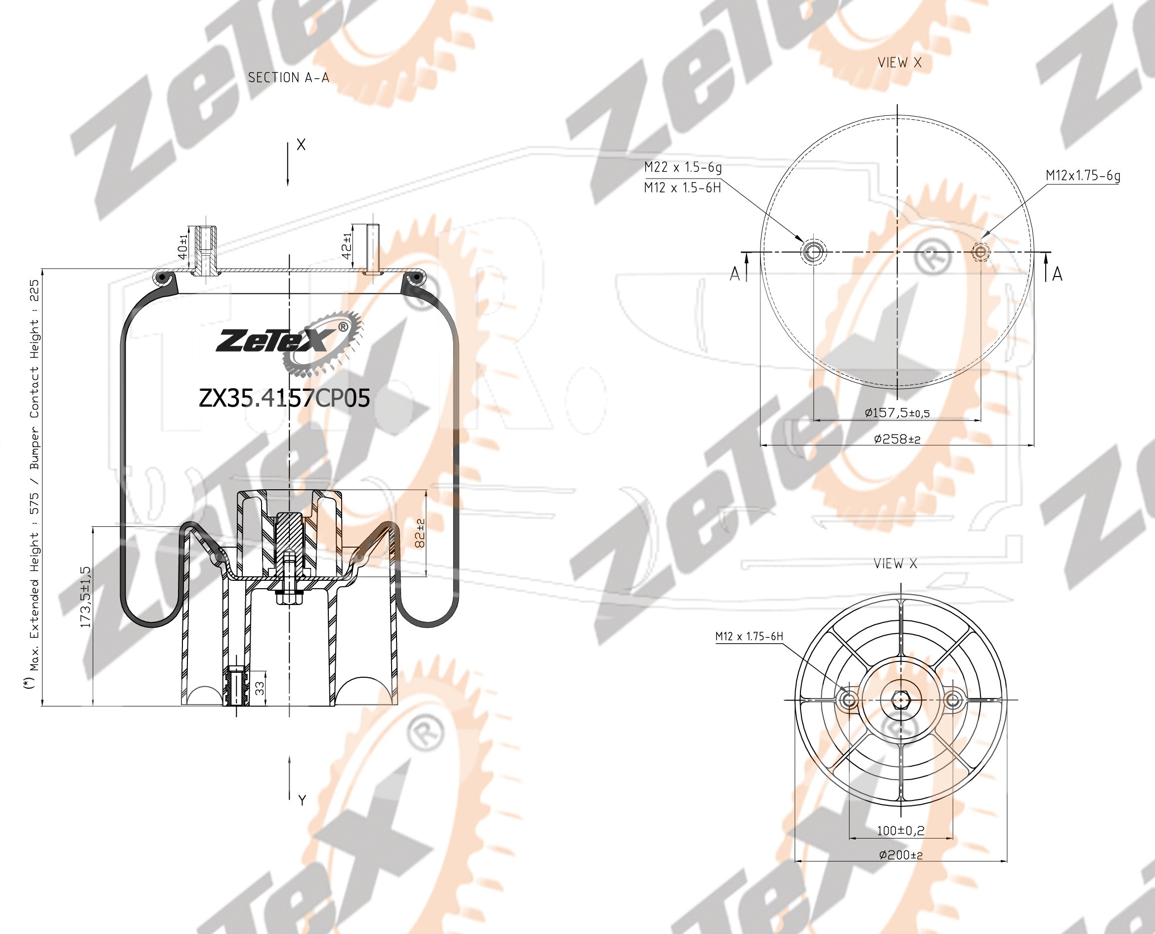 ZX35.4157CP05, Пневморессора — ZeTeX