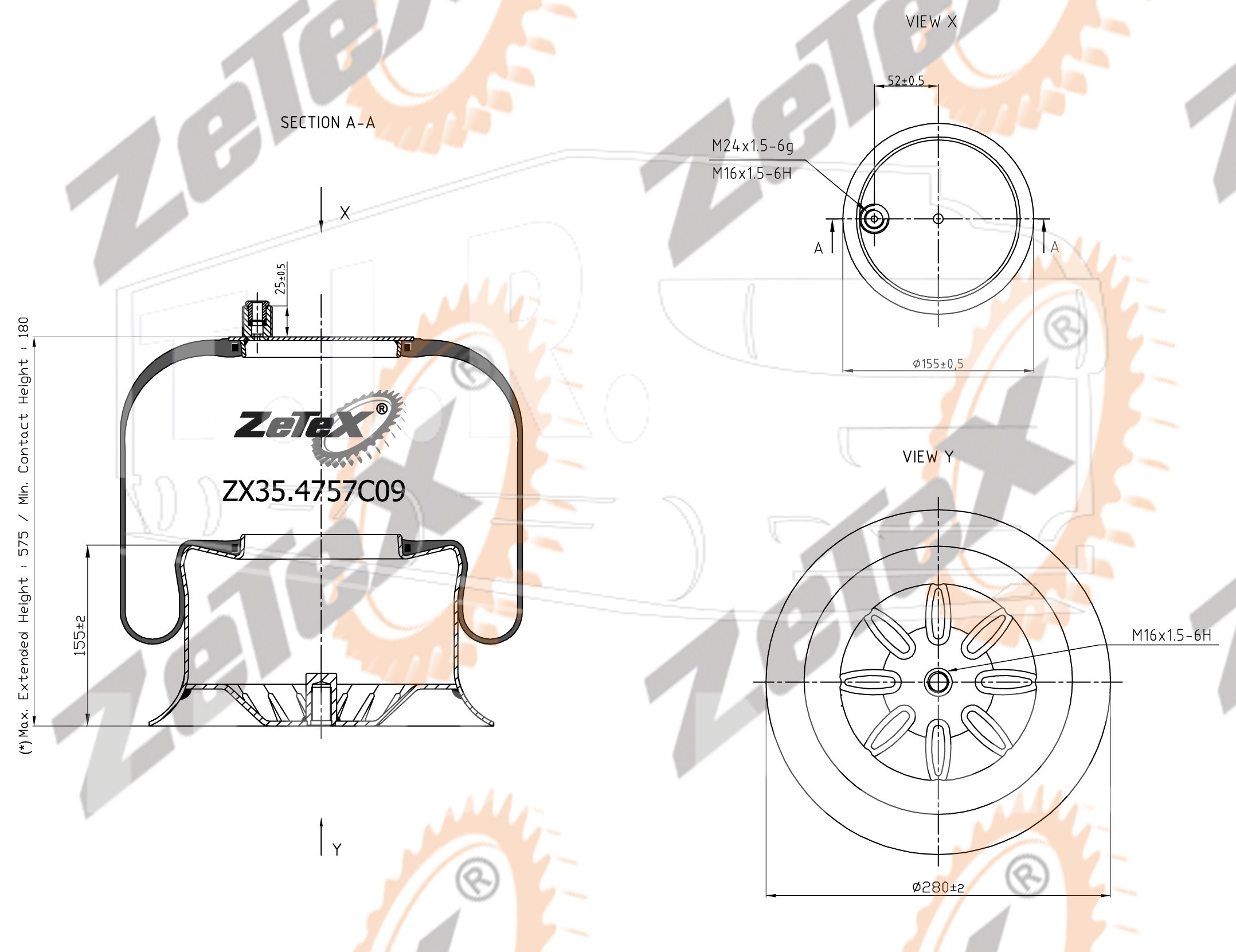 ZX35.4757C09, Пневморессора — ZeTeX