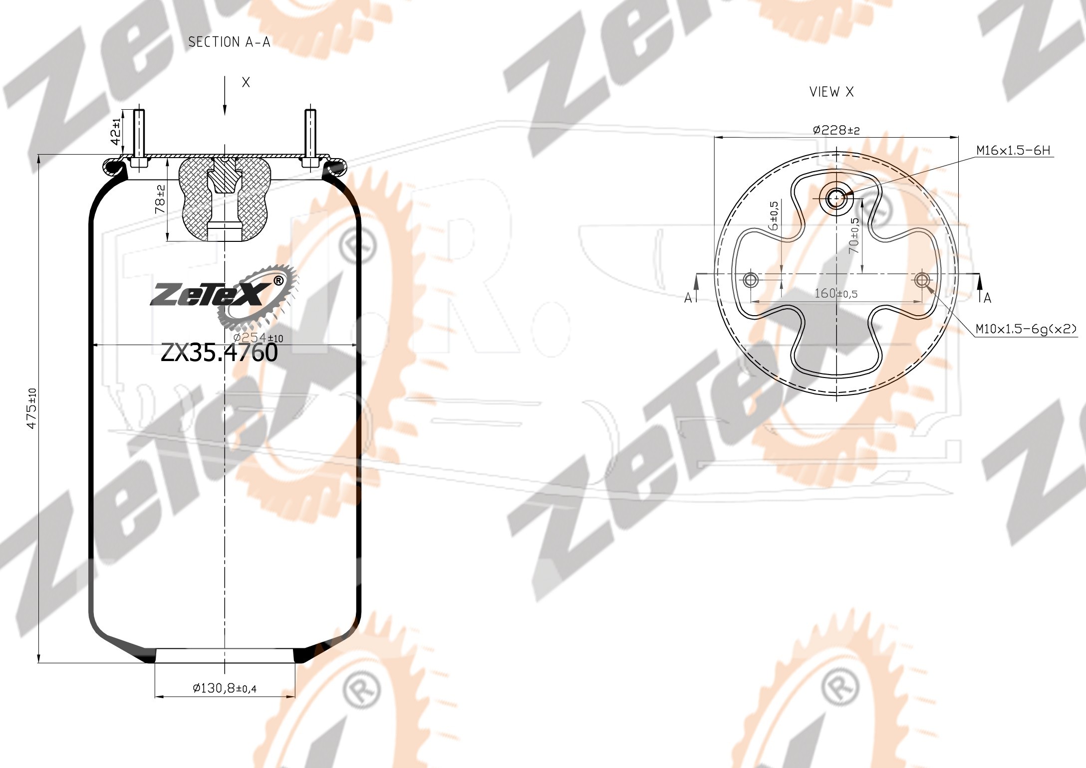 ZX35.4760, Пневморессора — ZeTeX