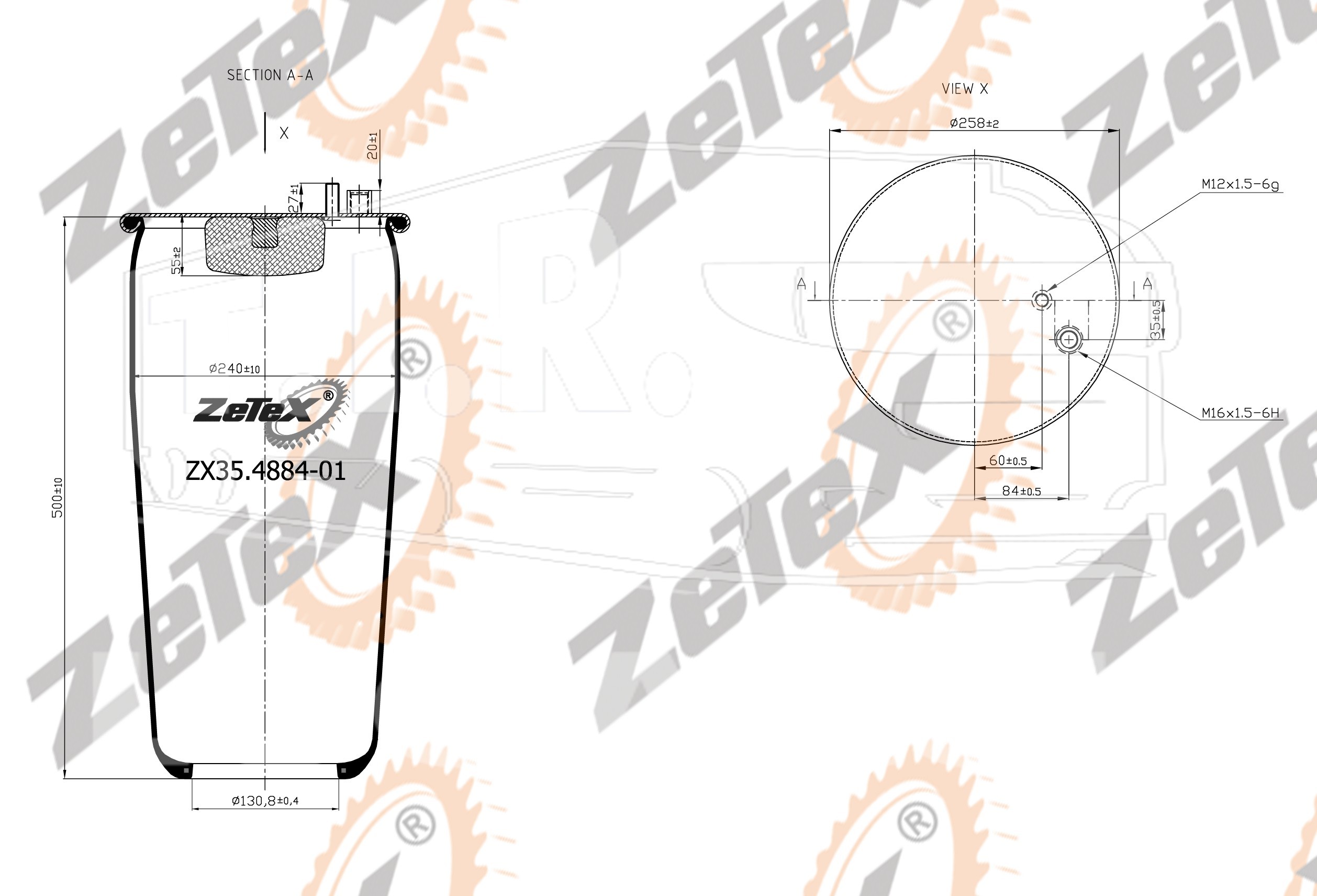 ZX35.4884-01, Пневморессора — ZeTeX