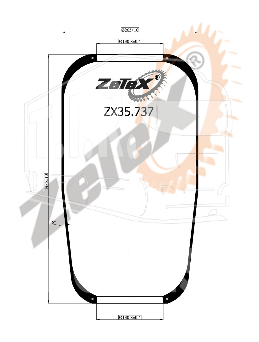 ZX35.737, Пневморессора 737N  MB / PEGASO — ZeTeX