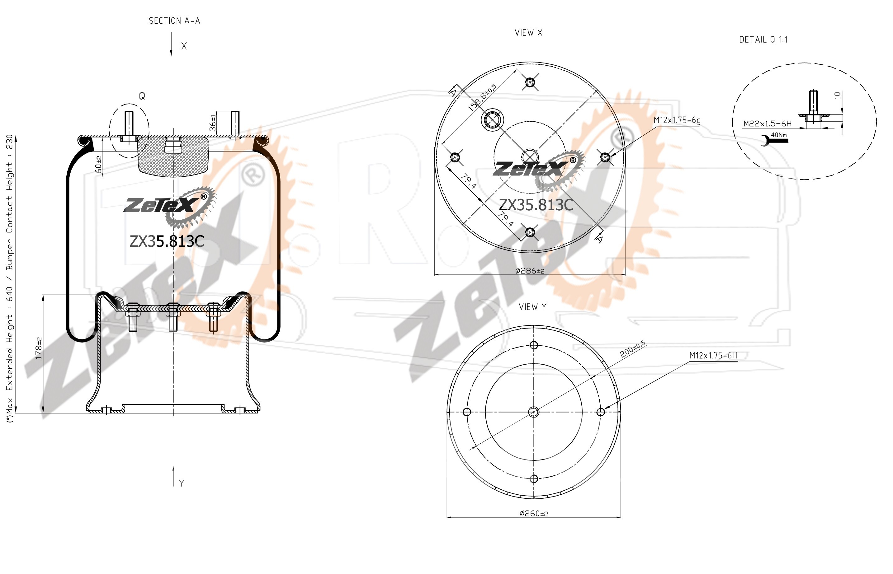 ZX35.813C, Пневморессора — ZeTeX