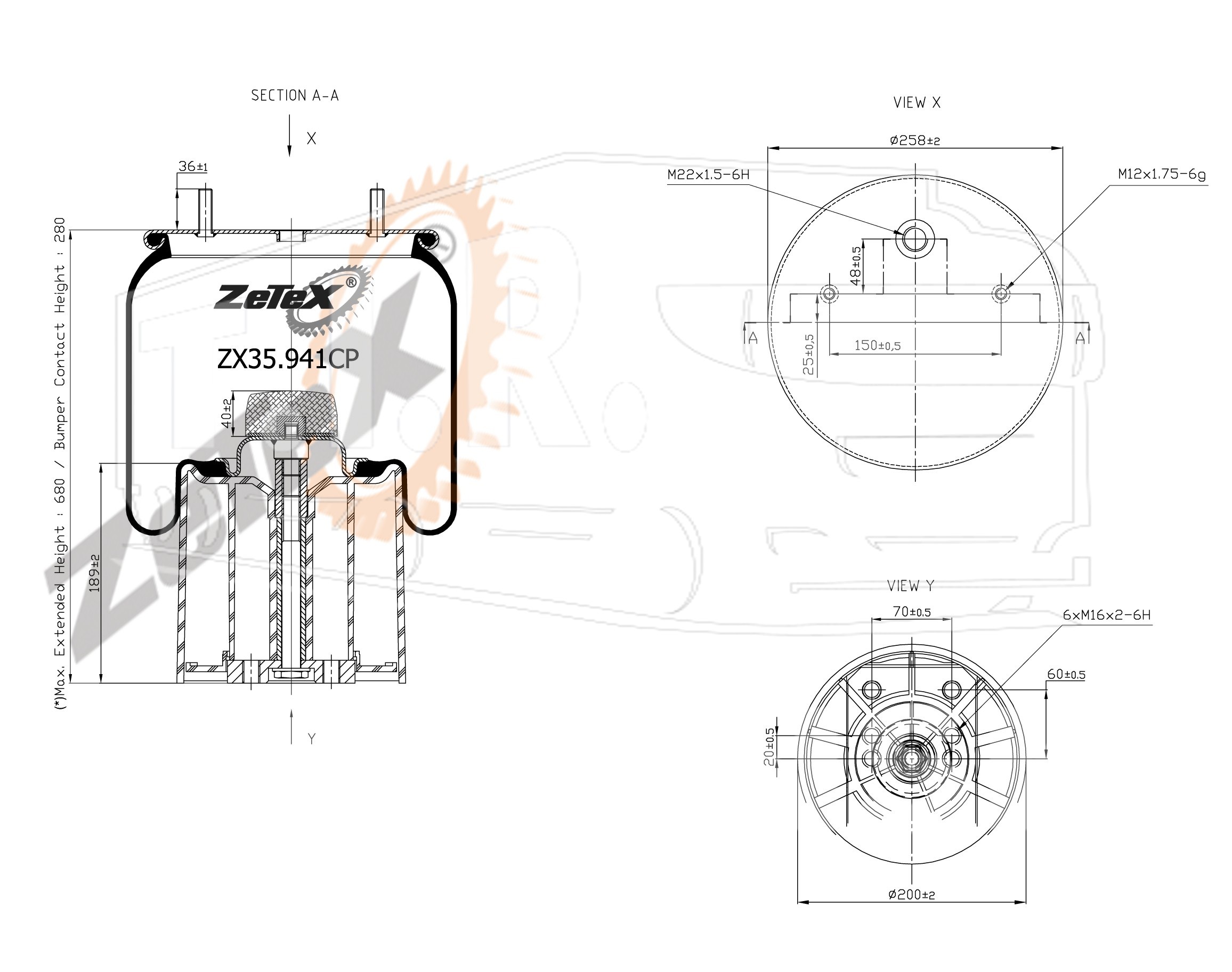 ZX35.941CP, Пневморессора — ZeTeX