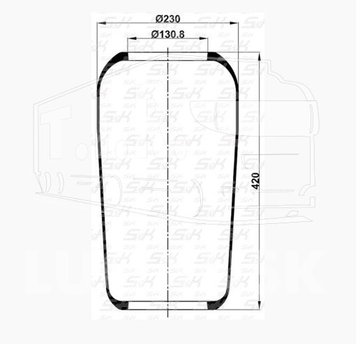 SK-884-01, Пневморессора — S&K GMBH