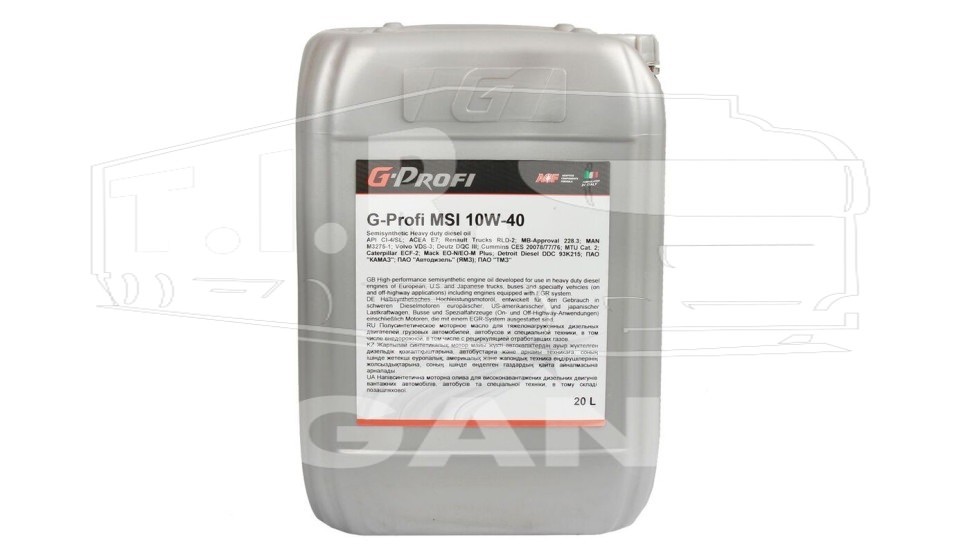 Масло G-Profi MSI 10w40 20л