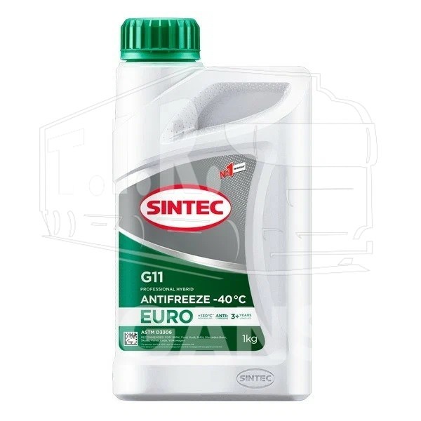 Антифриз SINTEC -40 G11 Euro зеленый 1кг