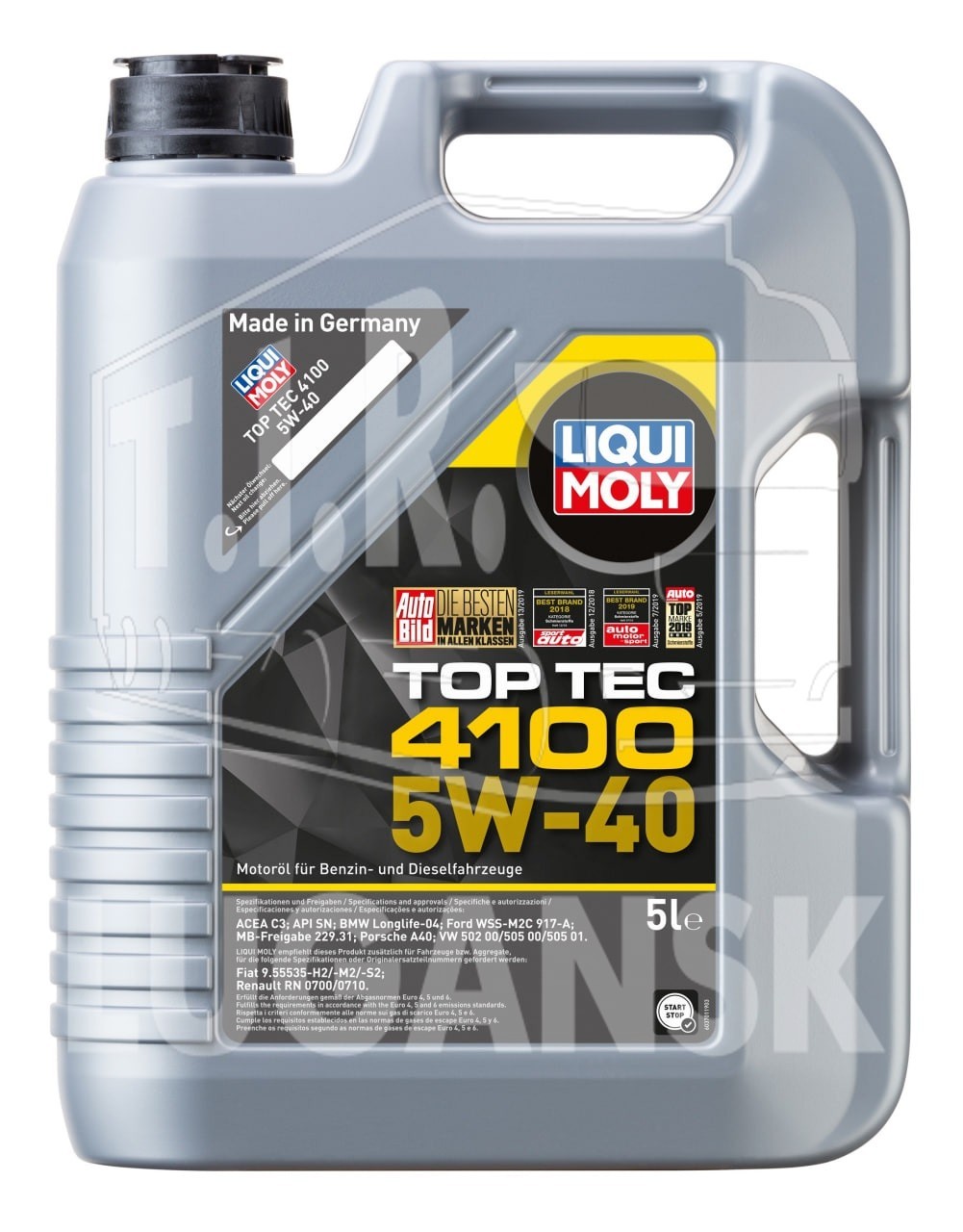 Масло LIQUI MOLY Top Tec 4100 5W-40 - 5 л.
