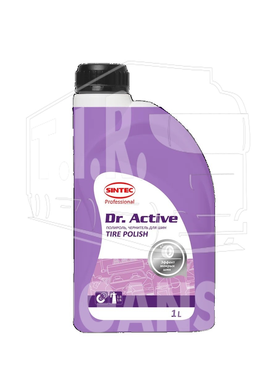Чернитель шин концентрат Sintec Dr. Active «Tire Polish» 1л