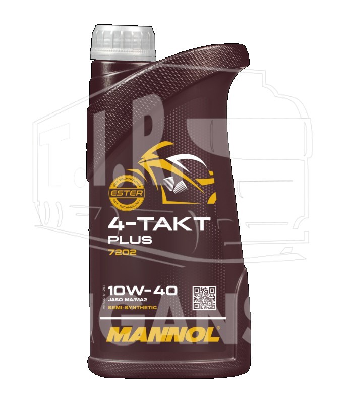 Масло MANNOL 7202 4-TAKT PLUS 10W40 1 л.