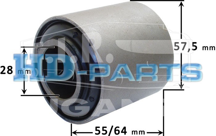 112570, С/блок стабилизатора зад 28*57.5*64 — HD-parts
