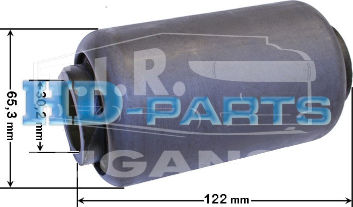 312042, С/блок рессоры 30*65*122 зад — HD-parts