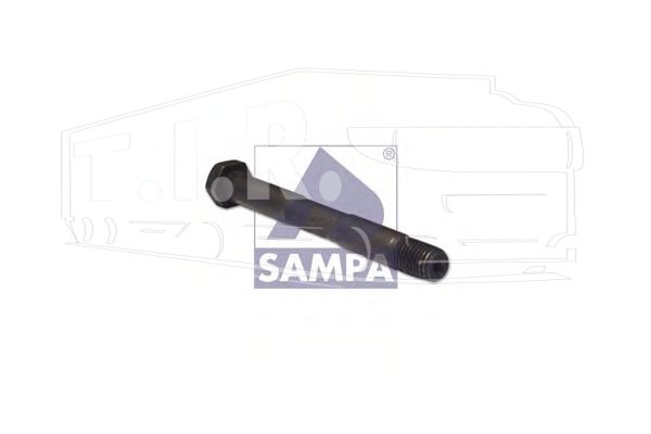 030.054, Палец рессоры зад М24*230мм — Sampa