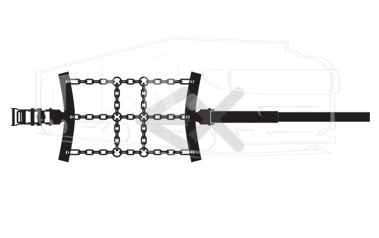 Цепи противоскольж. 315/80R22,5 "СЕГМЕНТ"