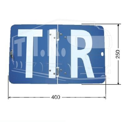 Табличка TIR складывающаяся