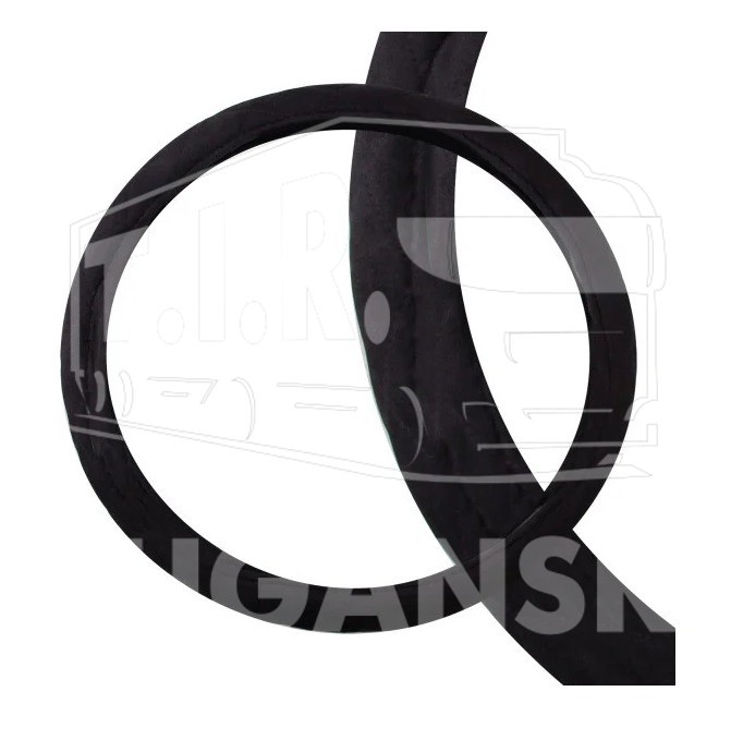 Оплетка руля (XXXXL) 49-51см замша черная