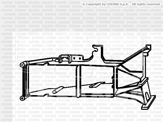 XF2/104, Кронштейн рамки фары прав — Covind