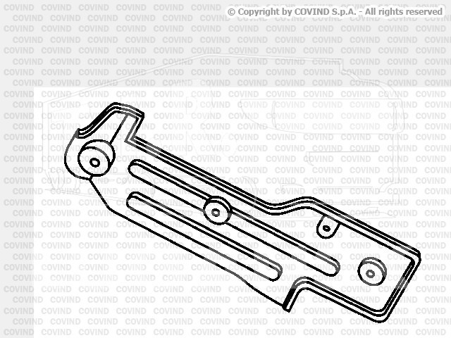 2FH/95, Кронштейн пластиковый фары лев — Covind