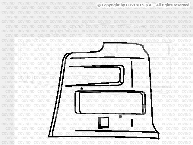 XF2/99, Облицовка фары лев — Covind