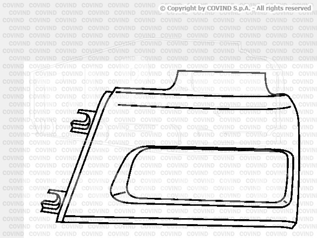 CF0/ 95, Облицовка фары левая — Covind