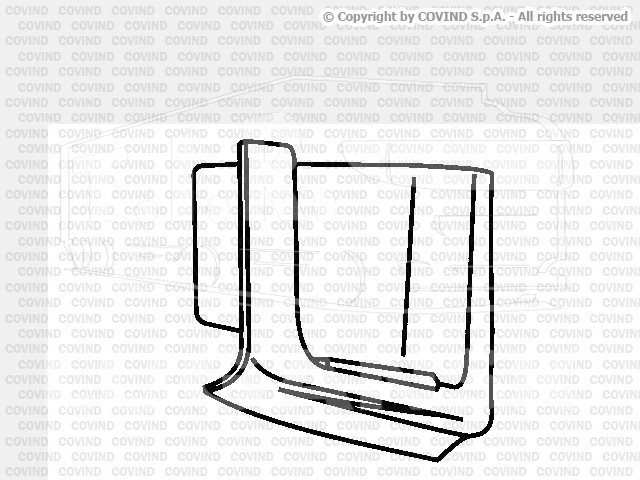 XF0/240, Подножка низ правая — Covind