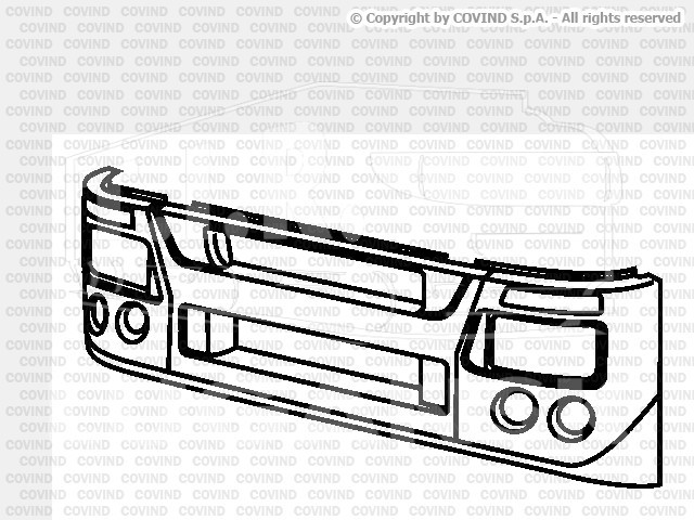 540/90, Бампер пластиковый — Covind