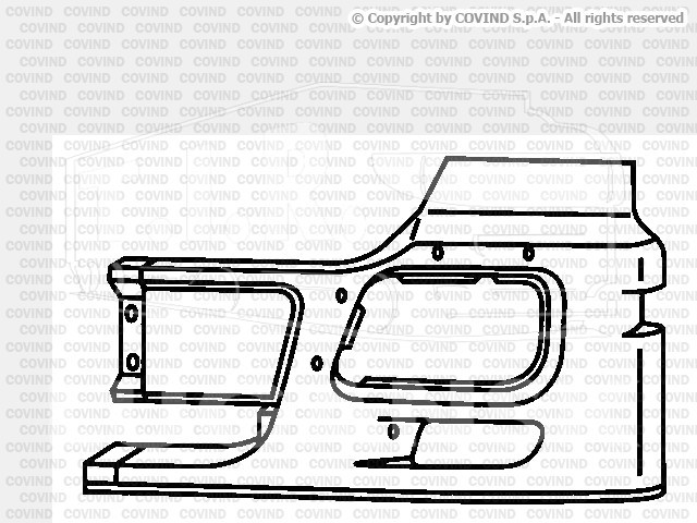 943/ 86, Облицовка фары прав — Covind