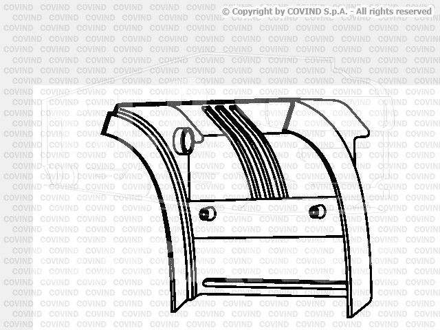 XXL/518, Крыло заднее (задняя правая часть 680mm) — Covind