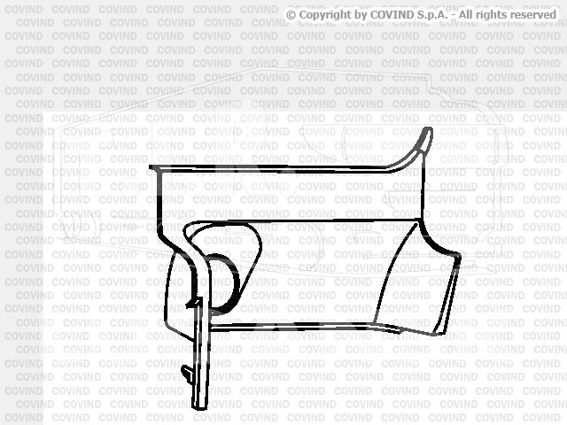 SCR/237, Накладка подножки лев — Covind
