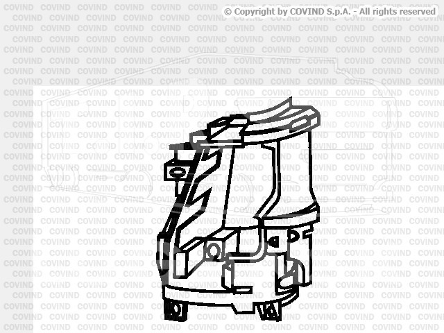 2FH/ 98, Корпус фары прав — Covind